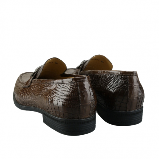 2025 New Men's Genuine for Crocodile Leather Shoes Versatile Trendy Comfortable Slip-On Solid Business Formal for Autumn Season