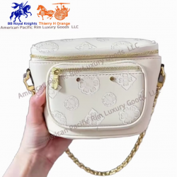 High-End Women's Genuine Leather Crossbody Bag Single Strap Niche Smile Wrinkle Zip Fashionable Ladies' Bags Striped