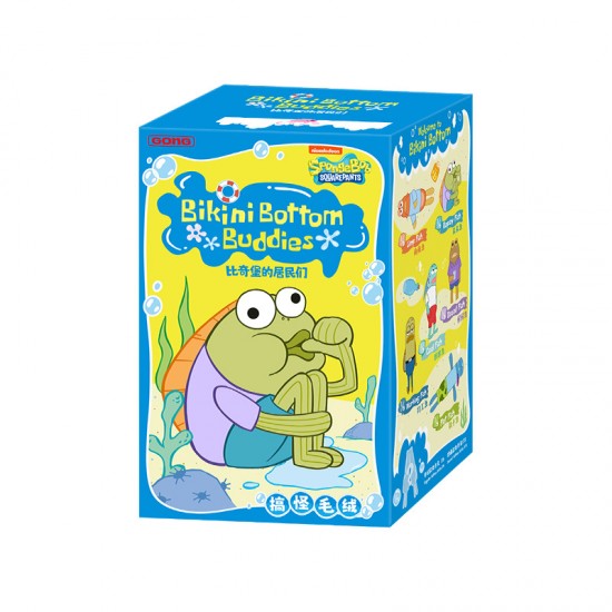 Popmart Official Store Original Bikini Bottom Buddies Whimsical SERIES Plush Toys Figures Doll Mystery Boxes Keychain Blind Box