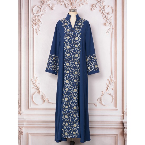 Sharut High Quality Wholesale Modest Dubai Middle Eastern Women'S Clothes Friperie Dubai Autumn New Embroidery Muslim Dress