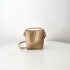Minimalist Khaki Bucket Water Bag for Women Genuine Leather Crossbody Handbag with Zipper Closure Fashionable Lady Style