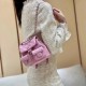 High Version Women's Mini Schoolbag Genuine Leather Frog Backpack Cover Closure Small Fragrant Duma Sheepskin Fashionable Bag