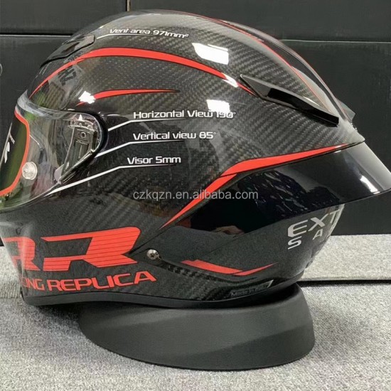 PISTA GPRR High Strength Carbon Fibre Full Face Helmet,For Motorcycle Racing and Road Cruising Motorcycle Protective Helmet