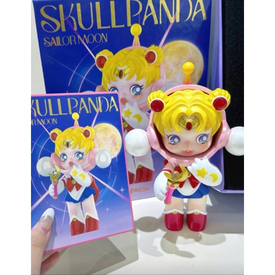 Hot Sale POPMART SKULLPANDA Pretty Girl Warrior Handmade Doll Trendy Ornament Gift