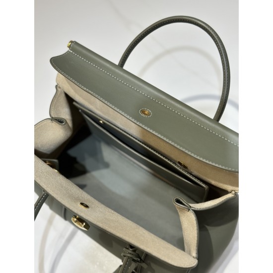 High Quality Custom Branded Genuine Leather Bags Fully Handmade with Embroidery Decoration Solid Color Open Closure Type