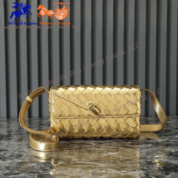 BV Ladies  Leather Long Hand Clutch Bag Woven Shoulder Evening Wedding Handbag Genuine Leather Durable Feature