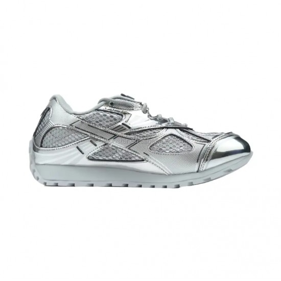 Free Shipping Top Quality Bottegas Venetas Orbit Low-top Casual Running Shoes Silvery Retro Sneakers Fashion Walking Style Shoes