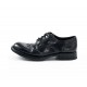Italian-Made High Quality Oxfords Derby Shoes Leather Laced with Closed Toe and Solid Pattern Lace-Up Closure