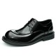 Design Leather Shoes - Men's High-quality Genuine Leather Shiny Finish Large-head Business Casual Shoes