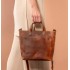 Ladies' Retro Crazy Horse Leather Handbag, Fashionable, Simple, Versatile, Large Capacity Crossbody Bag
