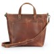 Ladies' Retro Crazy Horse Leather Handbag, Fashionable, Simple, Versatile, Large Capacity Crossbody Bag