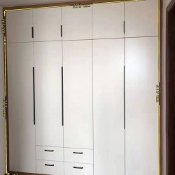 Sliding Door Custom Cabinets Home Multi-color Bedroom Furniture White Cabinets Wardrobe Wooden Wardrobe