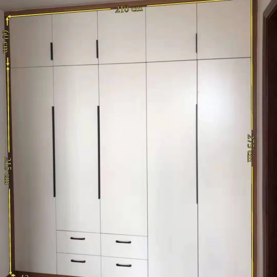 Sliding Door Custom Cabinets Home Multi-color Bedroom Furniture White Cabinets Wardrobe Wooden Wardrobe