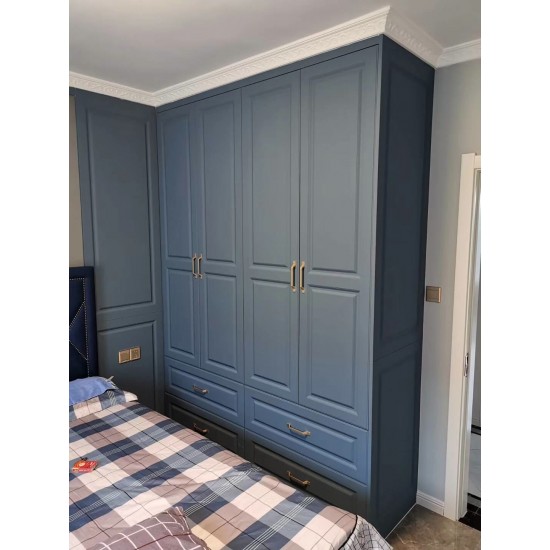 Sliding Door Custom Cabinets Home Multi-color Bedroom Furniture White Cabinets Wardrobe Wooden Wardrobe