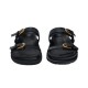 Buckles Metal New Style Strap Open Toe Fashion Mules Thick Bottom Summer Shoes Women slippers Sandals Flats 2024 for Ladies