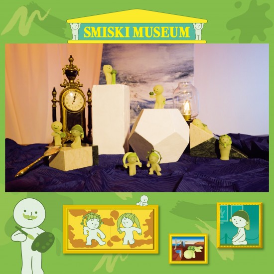 For Smiski Museum Series PVC Action Figures Lovely Night Light Green Doll Blind Mystery Box Model Toy Surprise Best Gift Japan