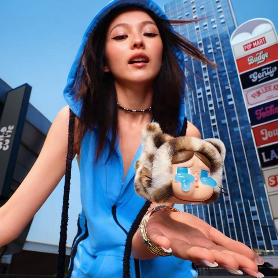 For POP MART Official Store CRYBABY Wild Cutie Series Blind Box Vinyl Plush Toys Pendant Keychains Mystery Dolls