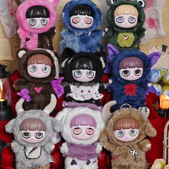 Genuine Store KIKI Night Elf Fairy Tale Series Vinyl First Generation Plush Blind Box Dark Style Cute Plush Decor Plush Doll Toy
