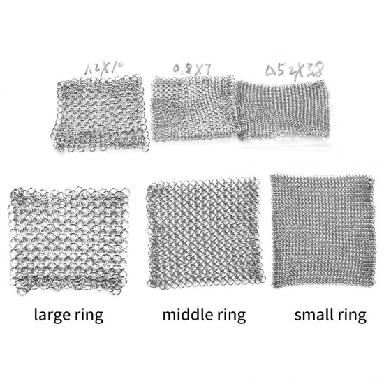 Chainmail Stab Proof Vest Stainless Steel Mesh 304 316  Armor Anti-Stab Men Clothing Metal Ring Mesh Cut Resistance Shirt