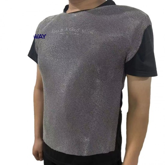 Chainmail Stab Proof Vest Stainless Steel Mesh 304 316  Armor Anti-Stab Men Clothing Metal Ring Mesh Cut Resistance Shirt