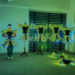 Bar Led Luminous Party Evening Jacket Colorful Led Light up Stage Performance for Party