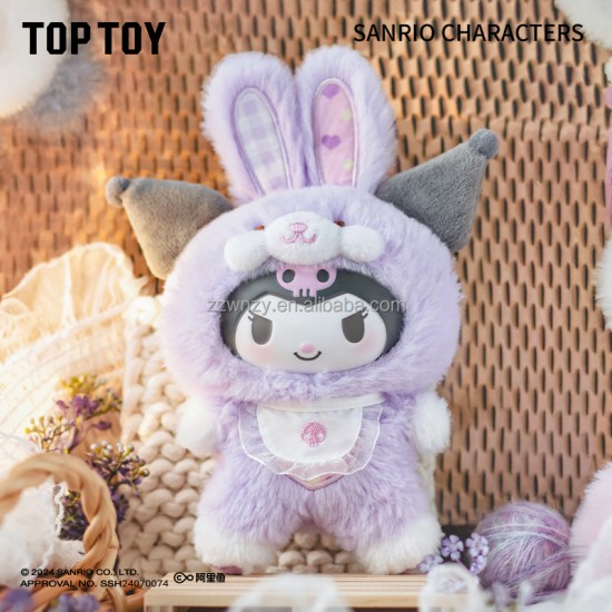 High Quality Official Store TOPTOY Sa Nrio Family Vinyl Plush Ku Roba Bunny Series Blind Box Toy Figure Statues Gift Collection
