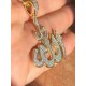 New Iced Out Muslims Allah Pendant Necklace 925 Silver  Allah Letter Charm Women Men Hip Hop Jewelry Moissanite Necklace Pendant