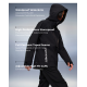 FOOXMET Comfortable  Waterproof Hardshell Jacket Outdoor Tactical Hoody for Snowboarding Hiking Camping Solid Woven Coat