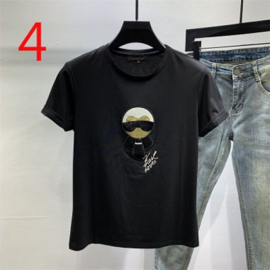 T-shirt 14923 Men's Body Shirt Summer Dress Solid Color Cotton Clothes  Bottoming Shirt Half Sleeve