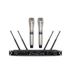 Wireless Microphone AD4D-1 Professional 2 Channel UHF Wireless  Handheld Microphone for Karaoke Stage Performance Live   Show