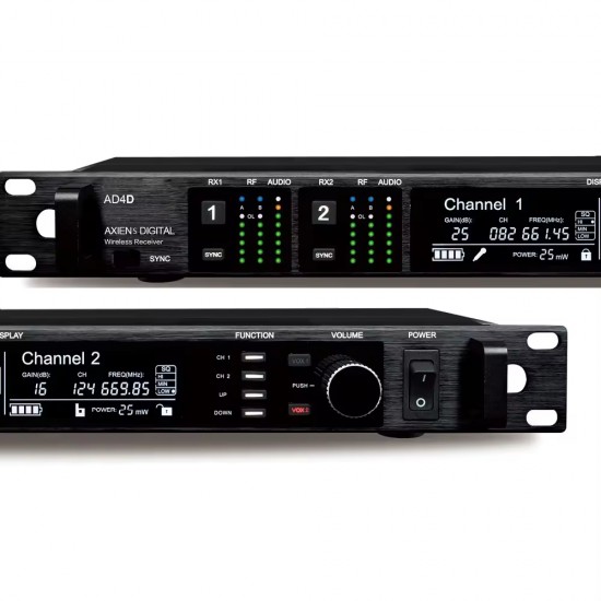 Wireless Microphone AD4D-1 Professional 2 Channel UHF Wireless  Handheld Microphone for Karaoke Stage Performance Live   Show