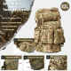 AKMAX FILBE Tactical Backpack Laser-Cut MOLLE MAIN Pack, Multi-Terrain Camouflage, Large Capacity Outdoor Gear Bag