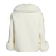 Jxwatcher Women's Winter Coat Jacket with Genuine Fox Fur Collar Lady Size Parka Trench Big Pockets Soft Zipper Woolen Coat