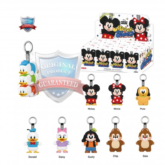 Original Popomart Blind Box New Mickeyy Mouses Family Cute Together Keychain Series Figures Cartoon Plush Doll Toy Mystery Boxes