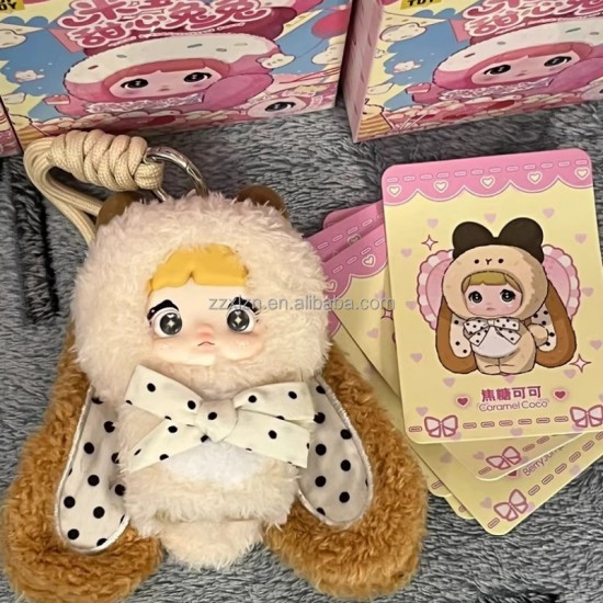 Official Legit Nommi 2nd Generation Sweetheart Rabbit Series Plush Toy Keychains Stuffed Animals Keyring Charm Handbag Pendant