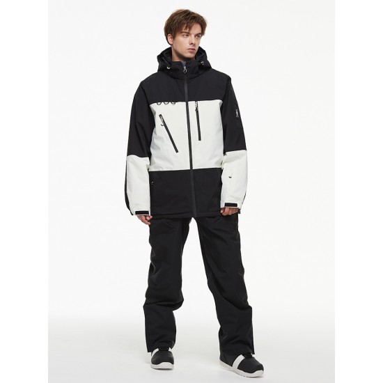 RUIQUWIN 2025 New Unisex Waterproof Ski Suit Set Winter Thermal Snow Pants Jacket 2-Piece with Wear-Resistant Design Snowsuit