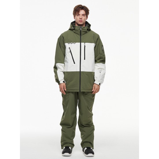 RUIQUWIN 2025 New Unisex Waterproof Ski Suit Set Winter Thermal Snow Pants Jacket 2-Piece with Wear-Resistant Design Snowsuit