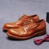 Big Head Business Business Formal Leather Shoes Party Genuine Leather Shoes Goodyear Embossed Handmade Sole Men's Shoes