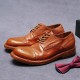 Big Head Business Business Formal Leather Shoes Party Genuine Leather Shoes Goodyear Embossed Handmade Sole Men's Shoes