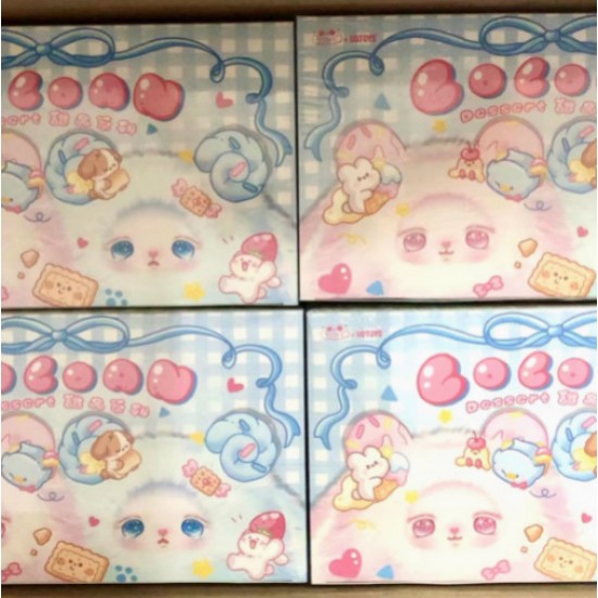 LOLOAN V.2 Generation Adorable Dessert Series Plush Blind Box Cute Girl Doll Heart Pendant Perfect Gift for Girls Made Polyester