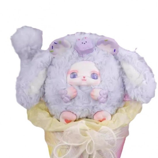 LOLOAN V.2 Generation Adorable Dessert Series Plush Blind Box Cute Girl Doll Heart Pendant Perfect Gift for Girls Made Polyester