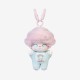 Original Popmart New DlMOO Crush on Coffee Series Soft Faced Plush Keychain Blind Box Plush Keychain Figurines and Ornament