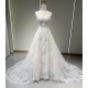 LY-WD0011 Ivory Off-Shoulder Bridal Mermaid Gown Sexy Sleeveless Wedding Dress with Embroidery Decoration Fish Tail Skirt