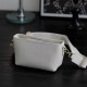 2025 New Minimalist Versatile Fashion Crossbody Bag Cowhide Exquisite Small Single Shoulder Top Layer Leather Zipper Closure