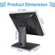 OEM Customizable POS AIO Dual Screen Win Intel I5 15.6 Inch+11.6 Inch All in One Pos Systems