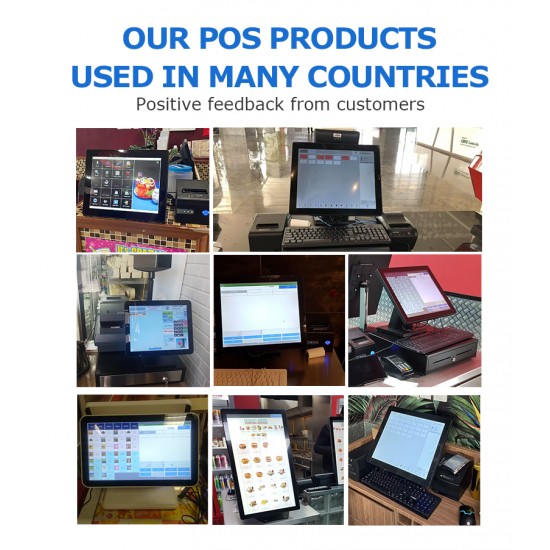 OEM Customizable POS AIO Dual Screen Win Intel I5 15.6 Inch+11.6 Inch All in One Pos Systems