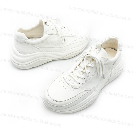 Men's Retro Leather Shoes with Thick Sole Casual Lace-Up Design All-Match Dress Shoes Business Dress Shoes Formal Occasion