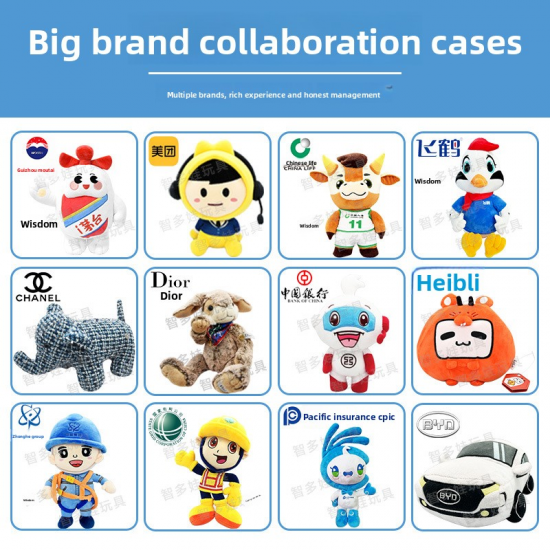 Factory Direct Customizable Plush Bear Pendant Keychain Embroidered for Stress Relief with PP Cotton Filling Comes with Bag