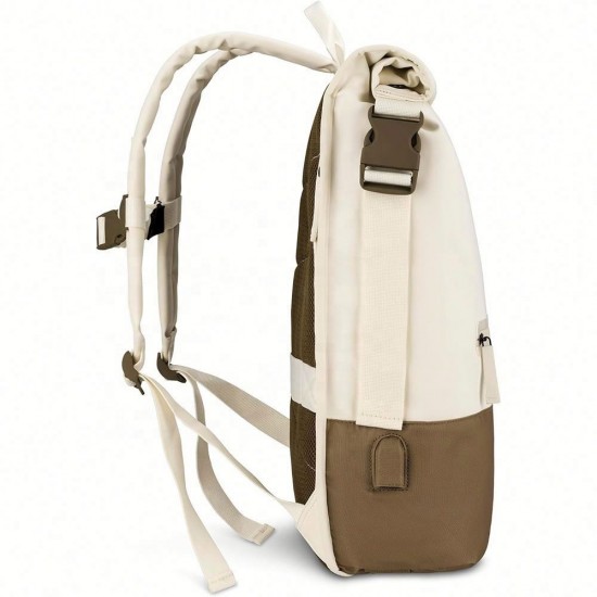 Wholesale Adult Premium Ergonomics Nylon USB Charge College Smart Multifunctional Business Laptop Roll Top Backpack School Bags