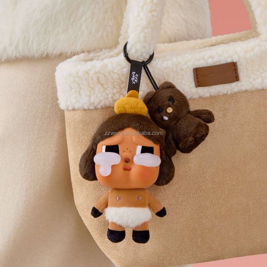 Hot Selling Pop Mart Genuine Cry Baby Crying Again Series Plush Figures Blind Box Cry Baby Plush Doll with Mystery Keychains